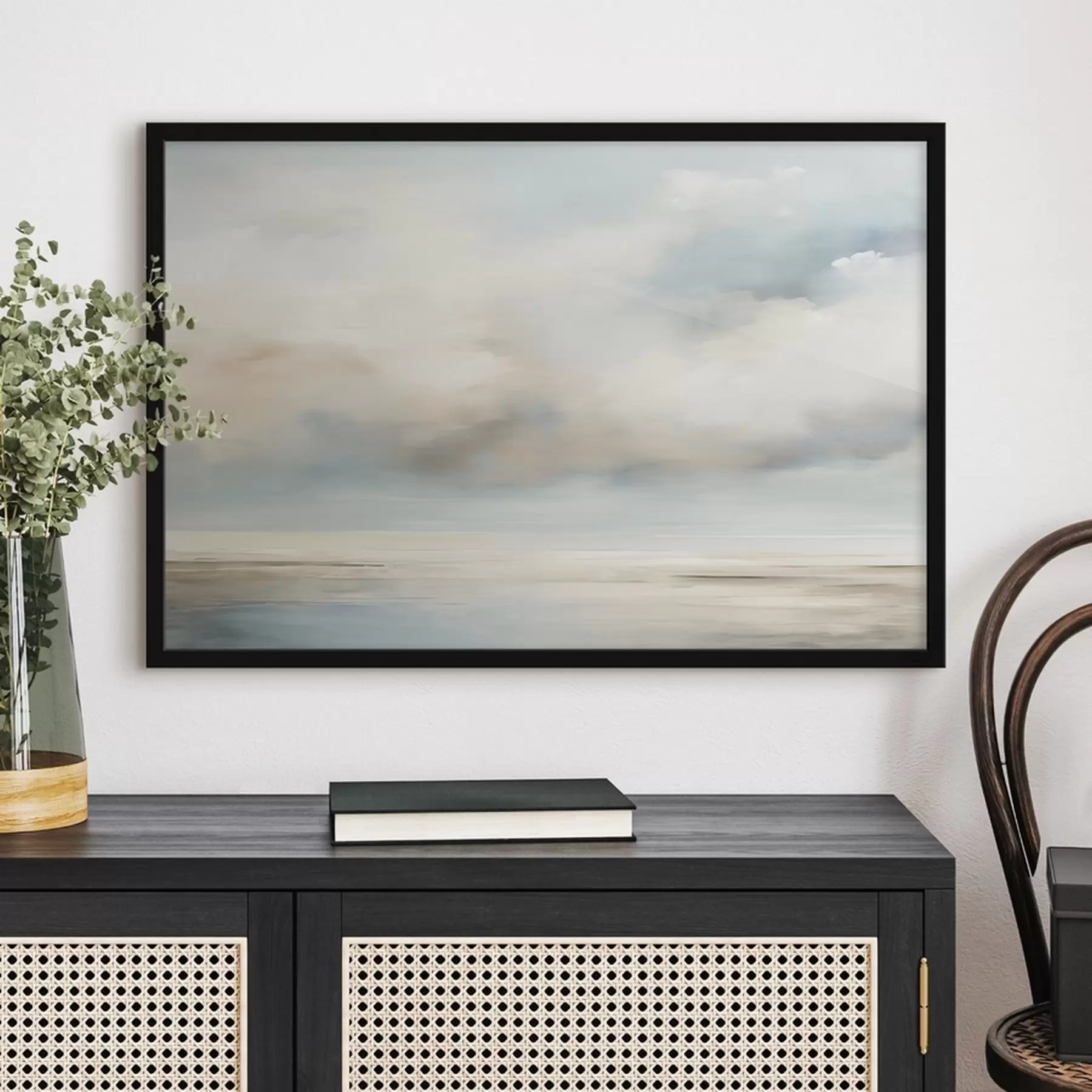 Fototapete Meer und Wolken Aquarell f41602