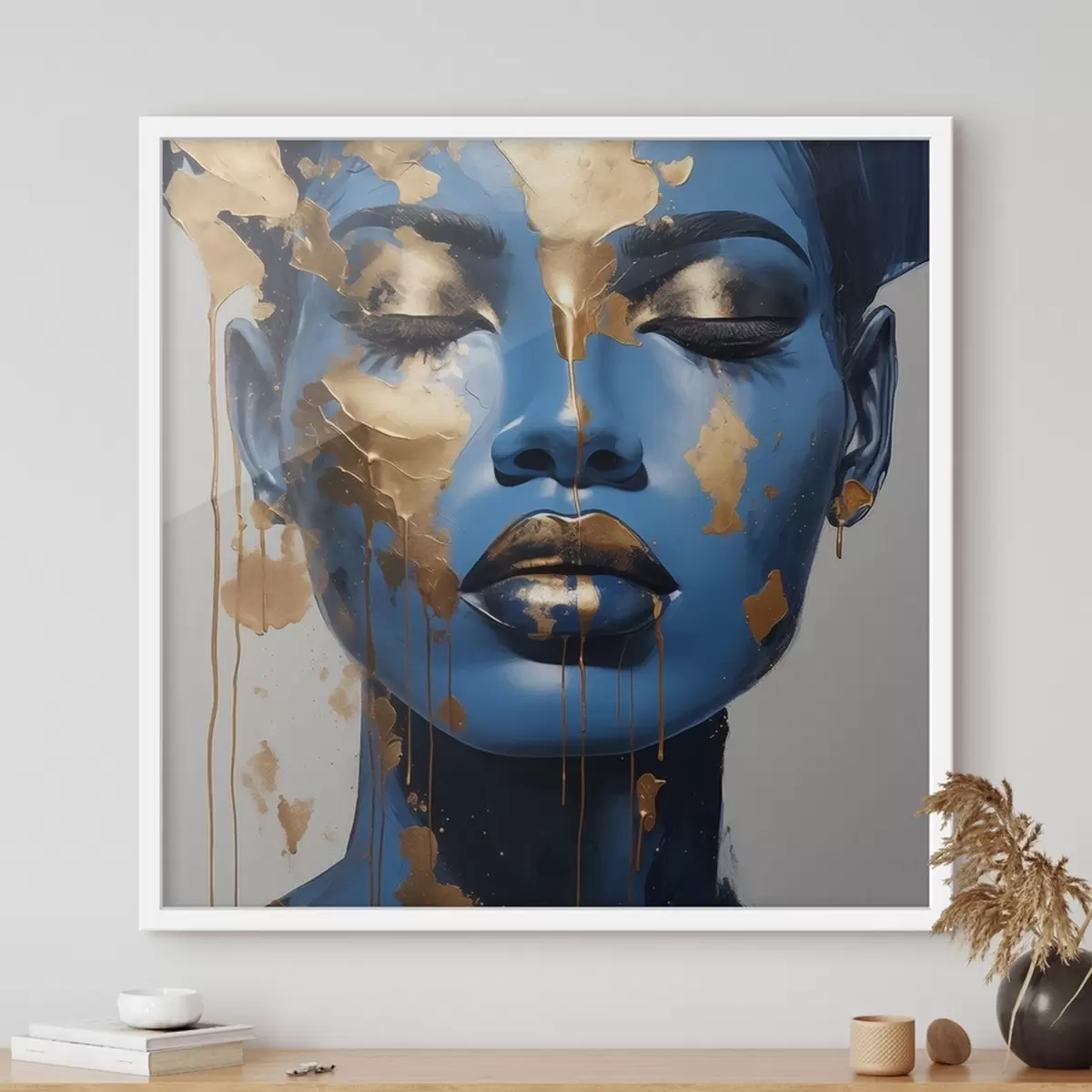 Poster Porträt eines Mädchens in Farbe f41607