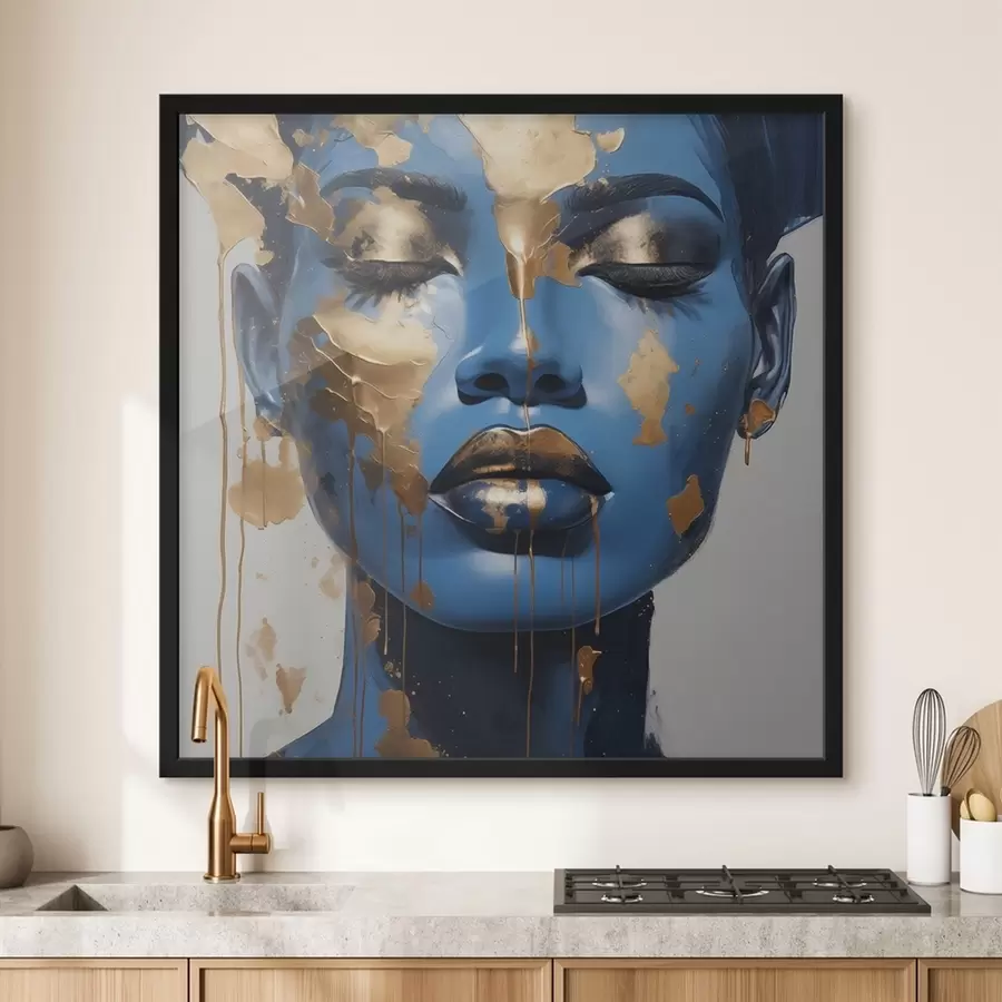 Fototapete Porträt eines Mädchens in Farbe f41607