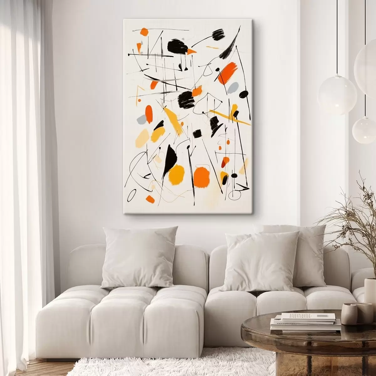 Wandbilder Farbspritzer auf der Leinwand s41596