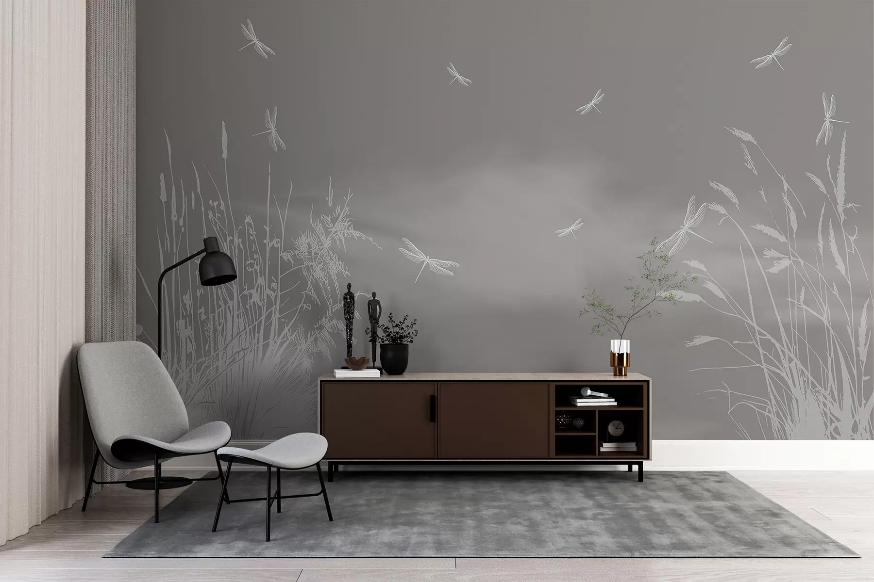 Fototapete Sanfter Flug über heitere Gewässer w00558v2