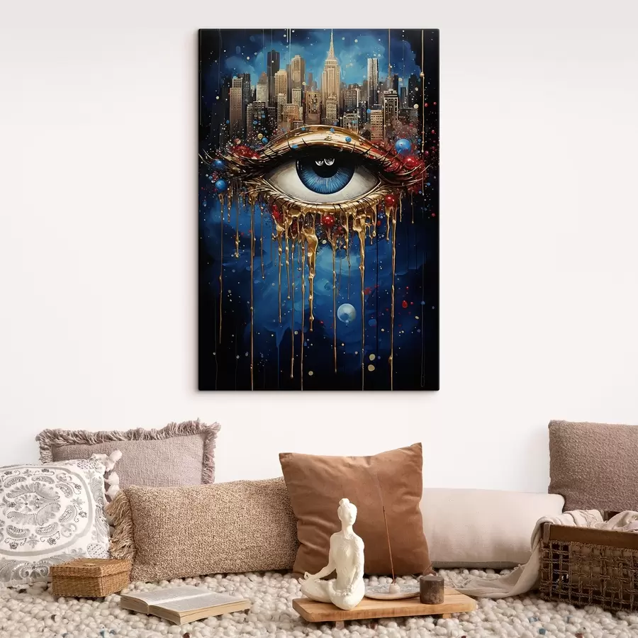 Wandbilder Abstraktionsansicht der Stadt s41562