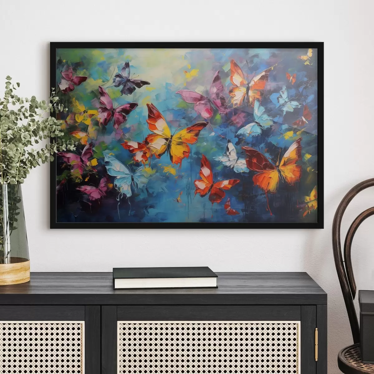 Poster Bunte Schmetterlinge f41556