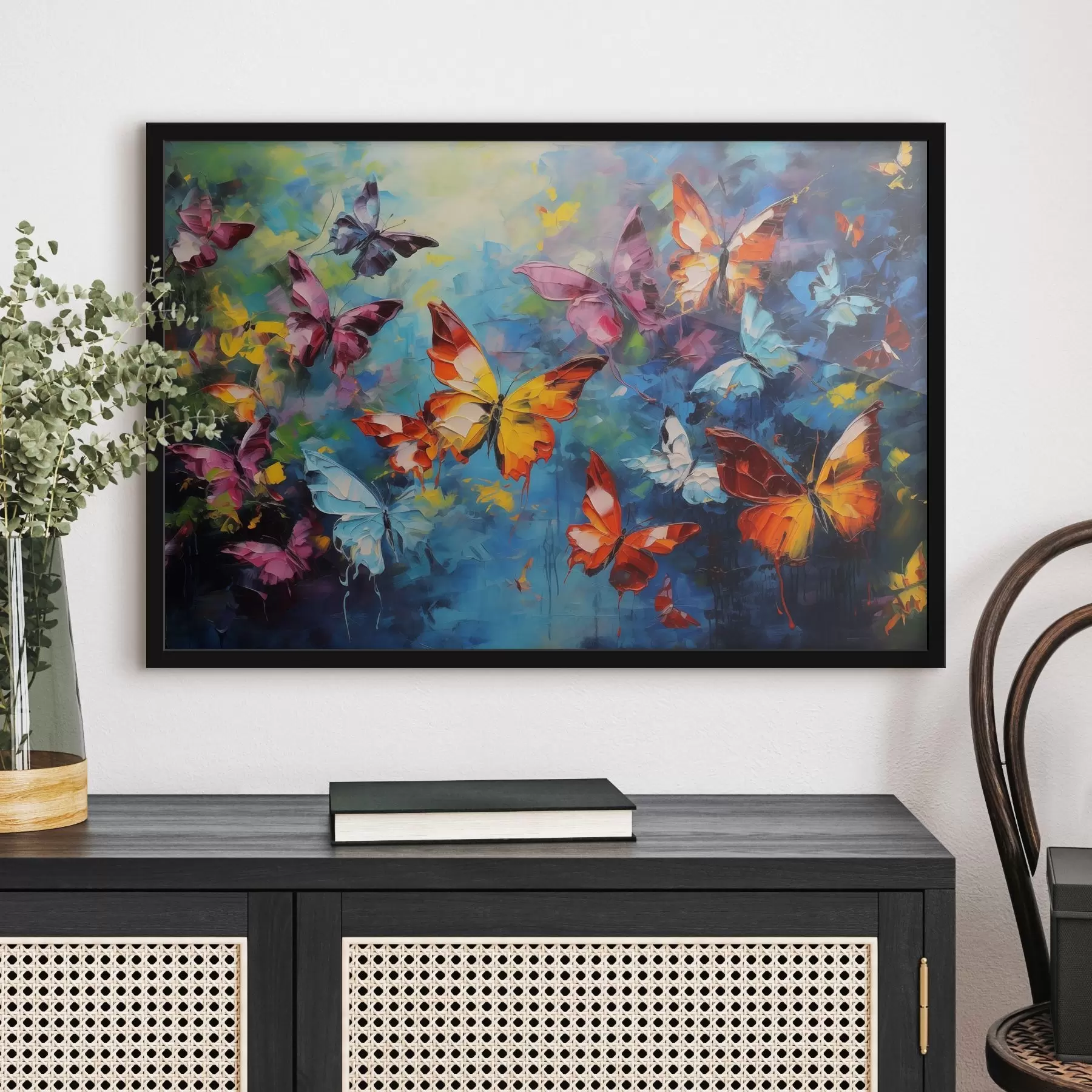 Fototapete Bunte Schmetterlinge f41556