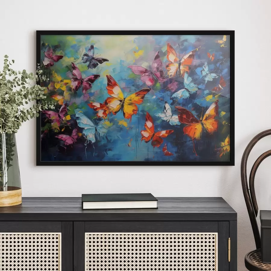 Fototapete Bunte Schmetterlinge f41556