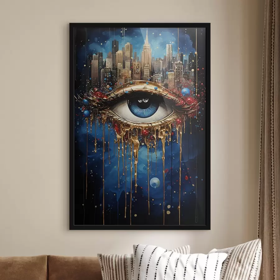 Fototapete Abstraktionsansicht der Stadt f41562