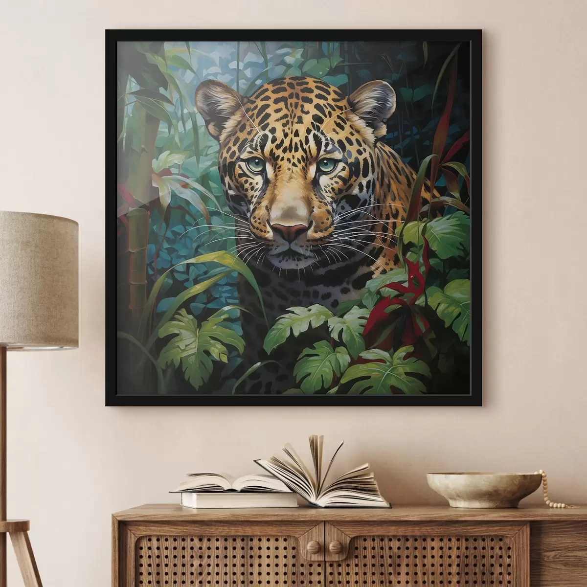 Poster Leopard im Dickicht f41566