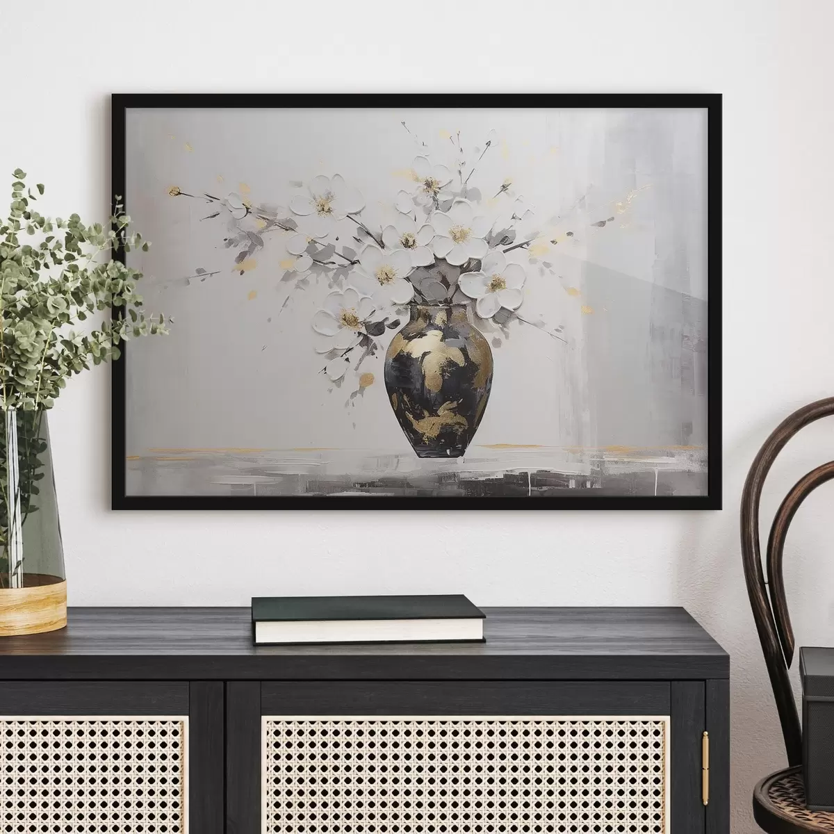 Poster Blumen in einer Vase f41567