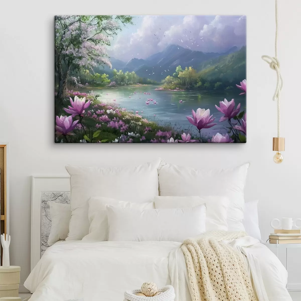 Wandbilder schöner See zwischen den Bergen s41629