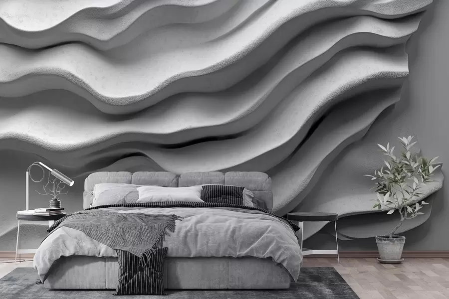 Fototapete Сoncrete Textur des glatten Reliefs w02233