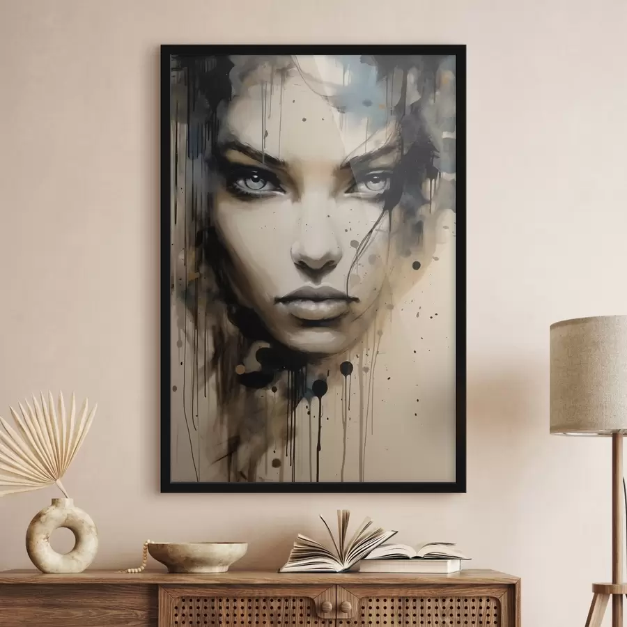 Fototapete Abstraktes Frauenporträt f41670