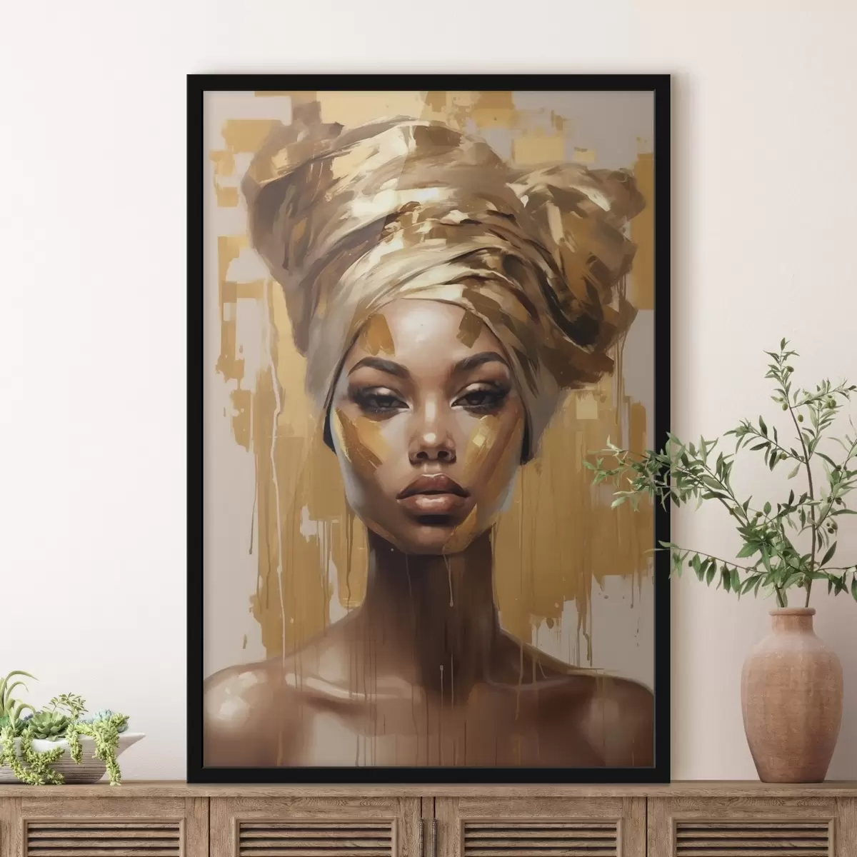 Poster Porträt eines Mädchens f41686