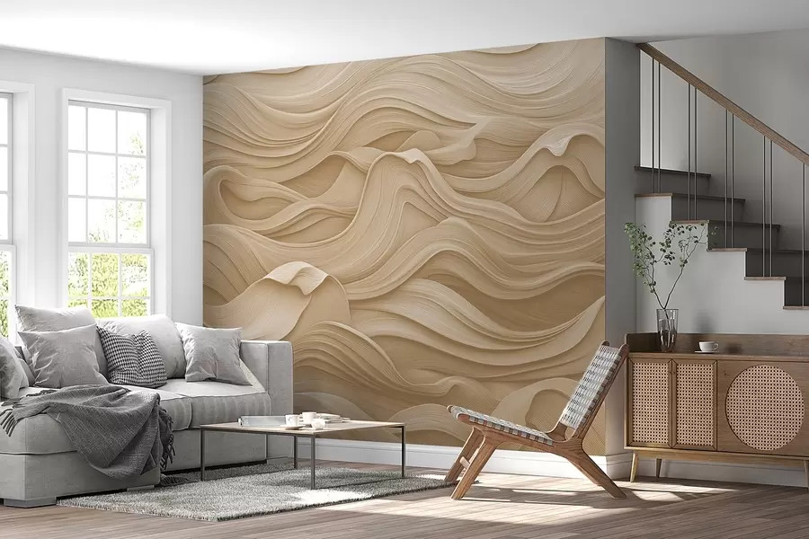Fototapete Beige Wellen w02311v2
