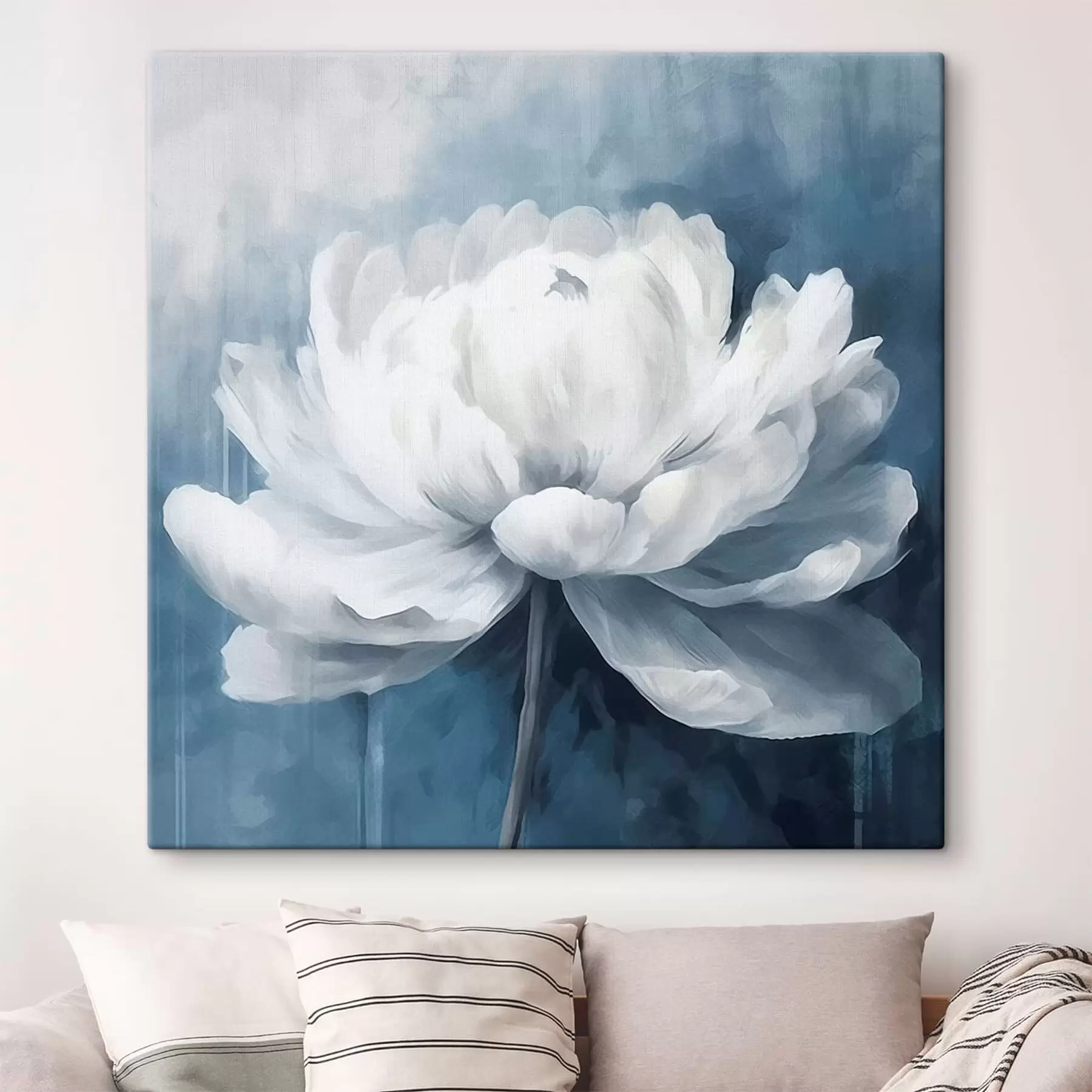 Wandbilder Weiße Pfingstrose s41689