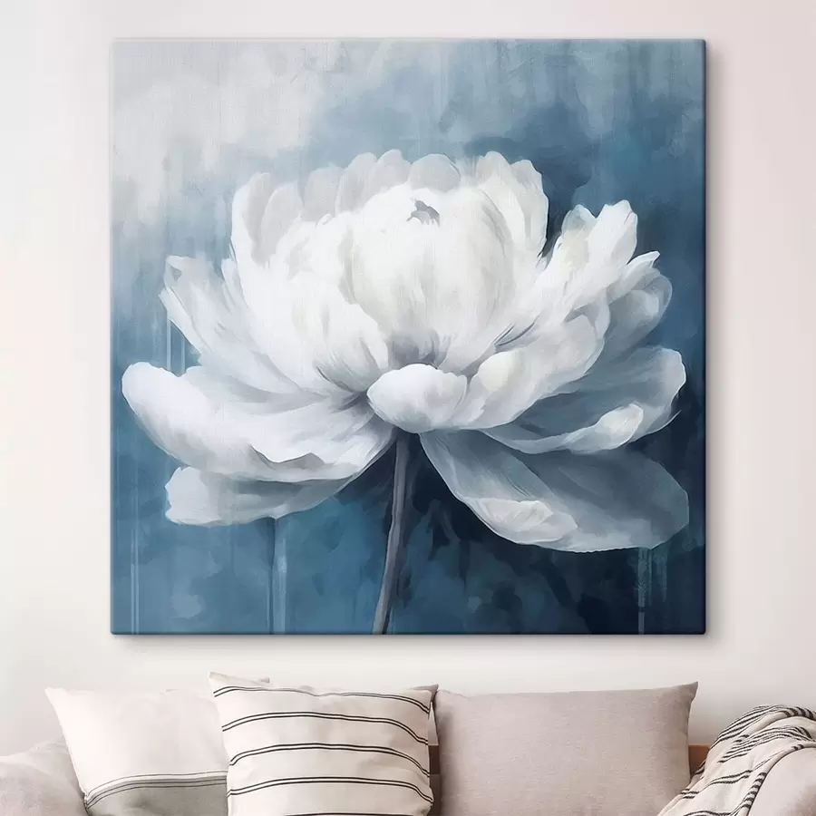 Wandbilder Weiße Pfingstrose s41689