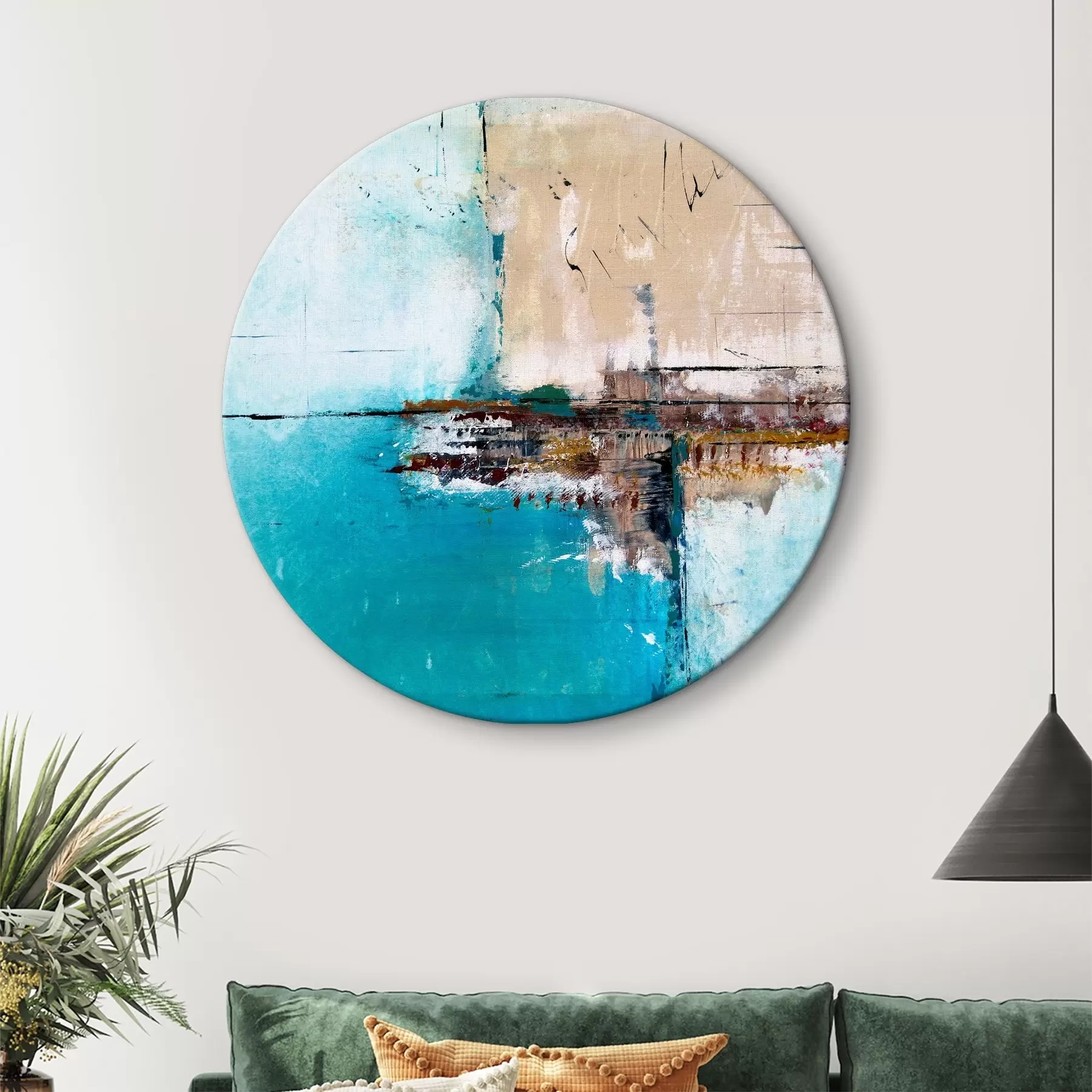 Wandbilder Abstrakte Stadt an der Côte d'Azur r01169