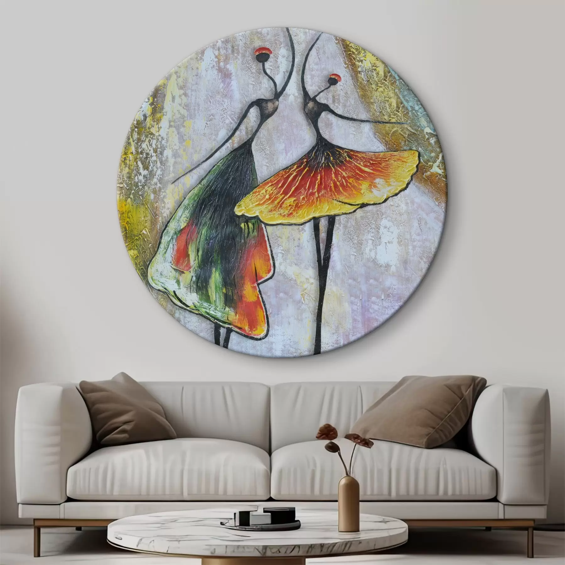 Wandbilder Abstraktion, Ballerinas r01740