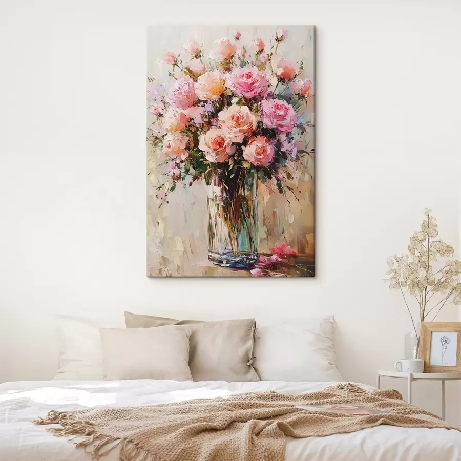 Wandbilder Blumenstrauß, im Stil der Ölmalerei s41754