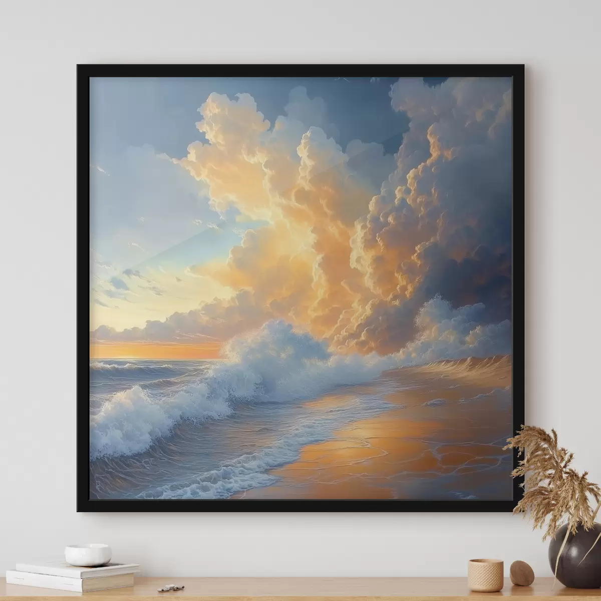 Poster Morgendämmerung auf dem Meer f41757