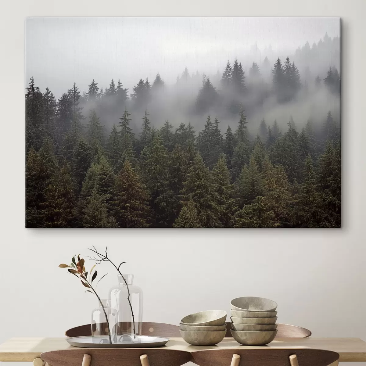 Wandbilder Wald im Nebel s41839