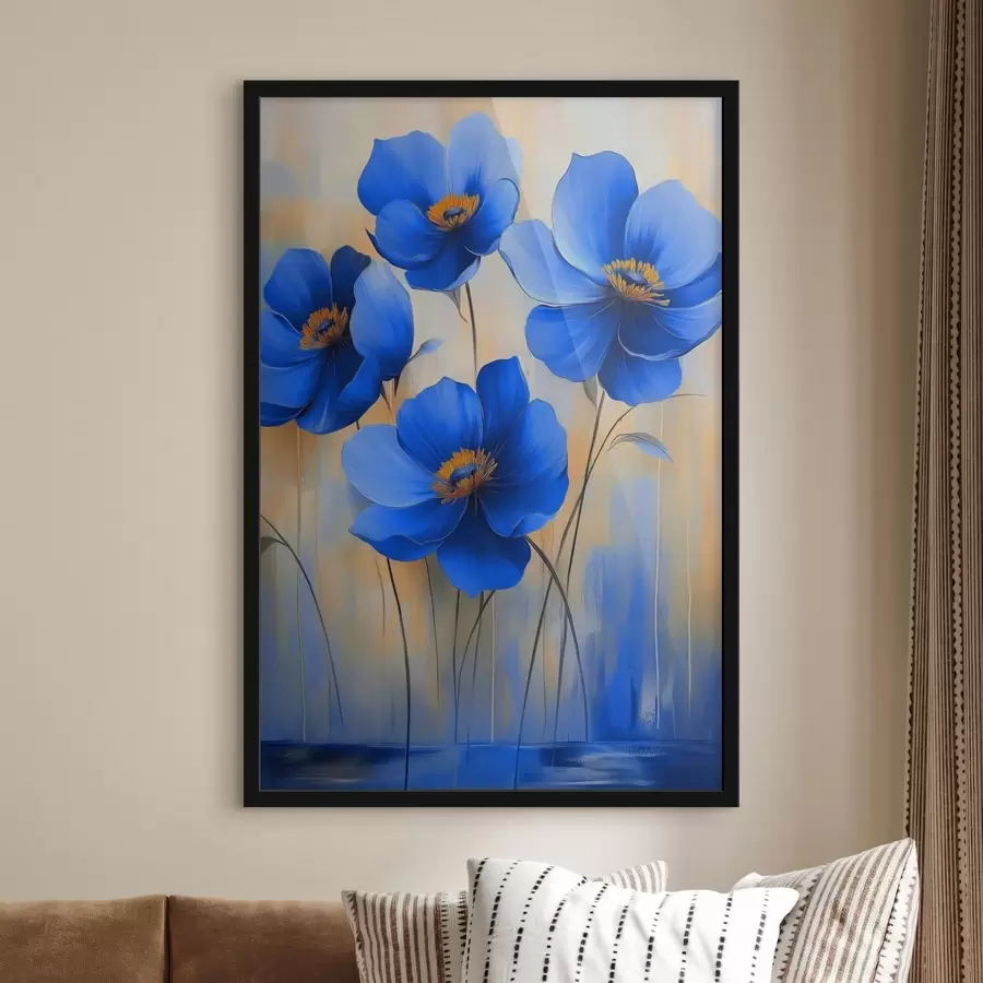 Fototapete Blaue Blumen f41818