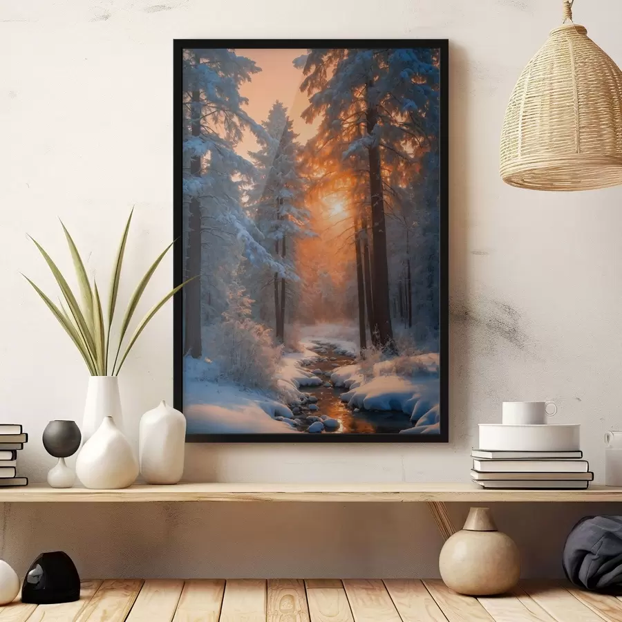 Fototapete Strom im Winter Sommer f41590