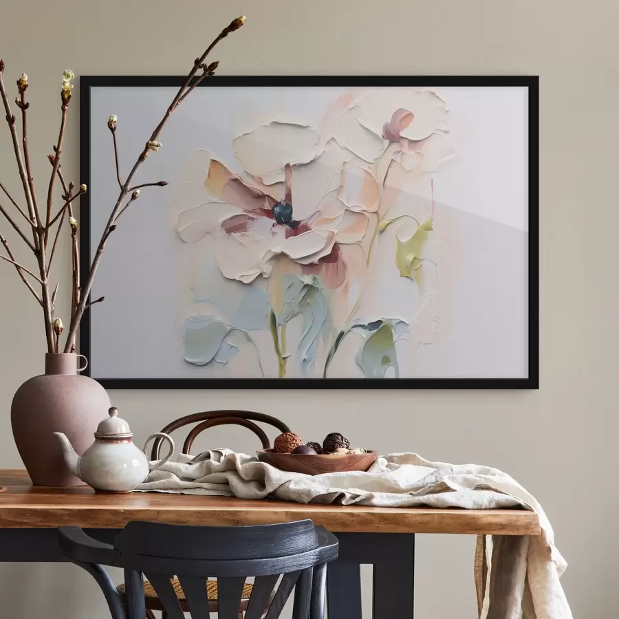 Fototapete Abstrakte Blumen Nachahmung malen Striche mit Textur auf dem Hintergrund f41850