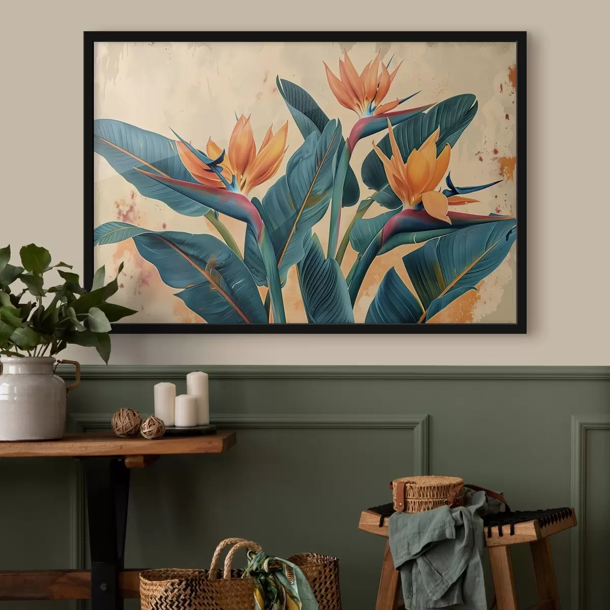 Poster Tropische Bananenbäume f41863