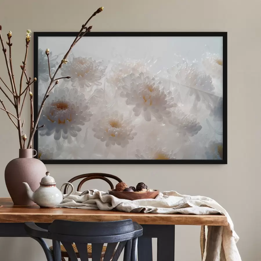 Fototapete Weiße Chrysanthemen f41879