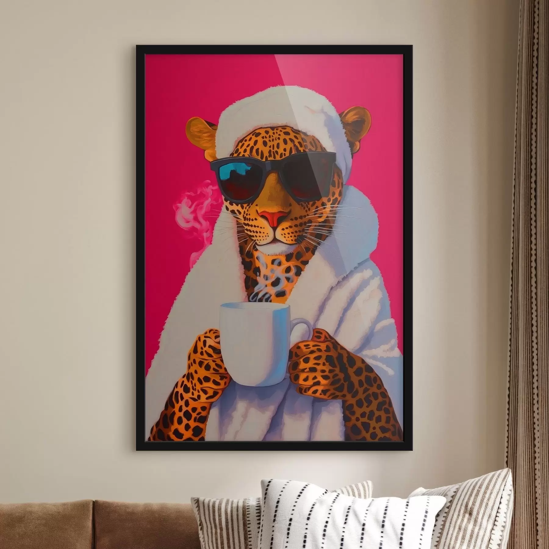 Fototapete Entspannender Leopard f41924