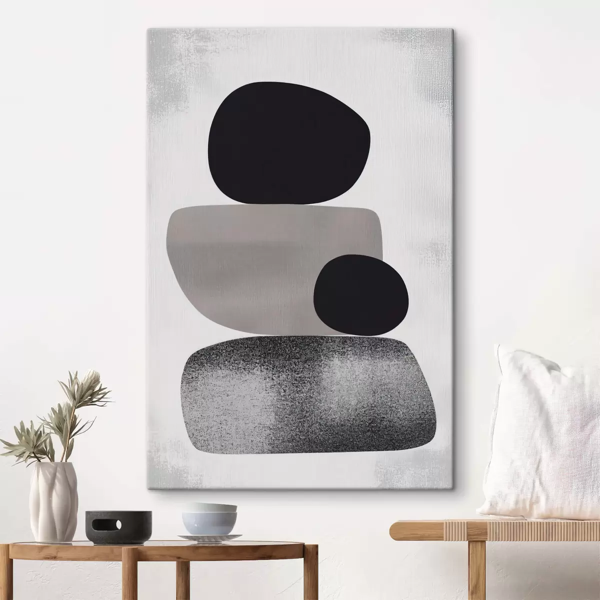 Wandbilder Abstrakt mit einem Quadrat in der Mitte s41986