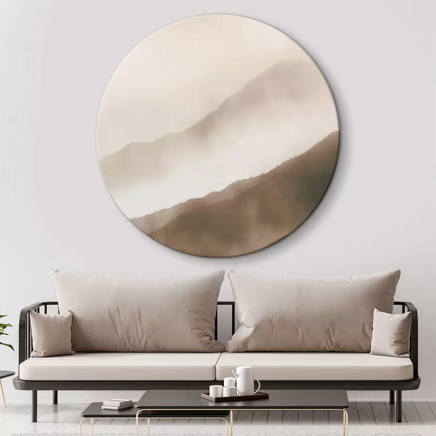 Wandbilder Beigefarbene Abstraktion unter Aquarell r38640