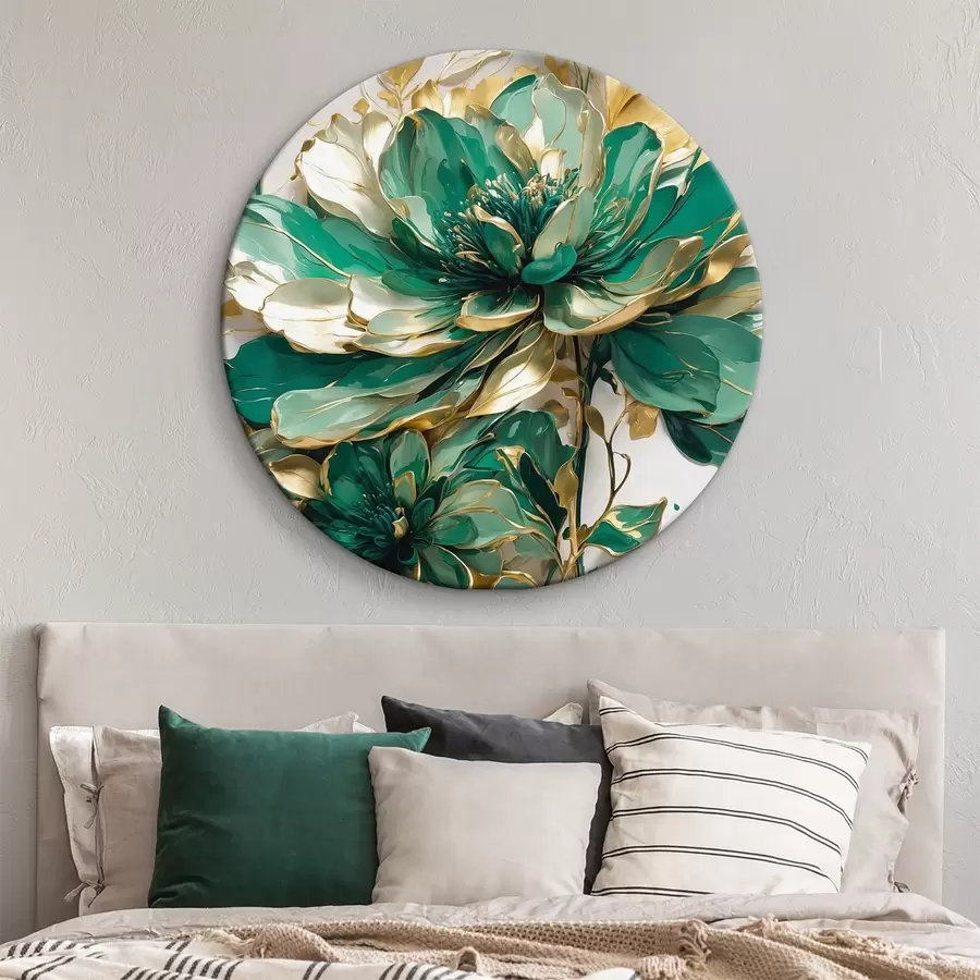 Wandbilder Eine schöne grüne Blume r37566