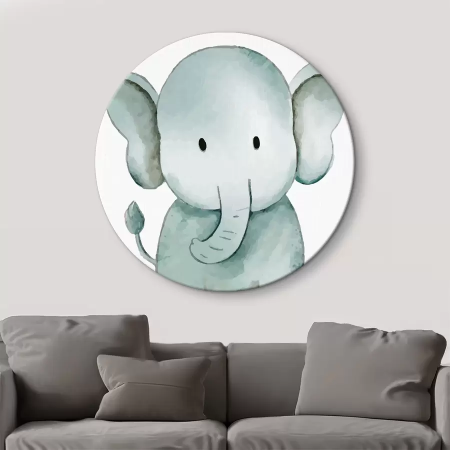 Wandbilder Ein süßes Elefantenbaby r37922