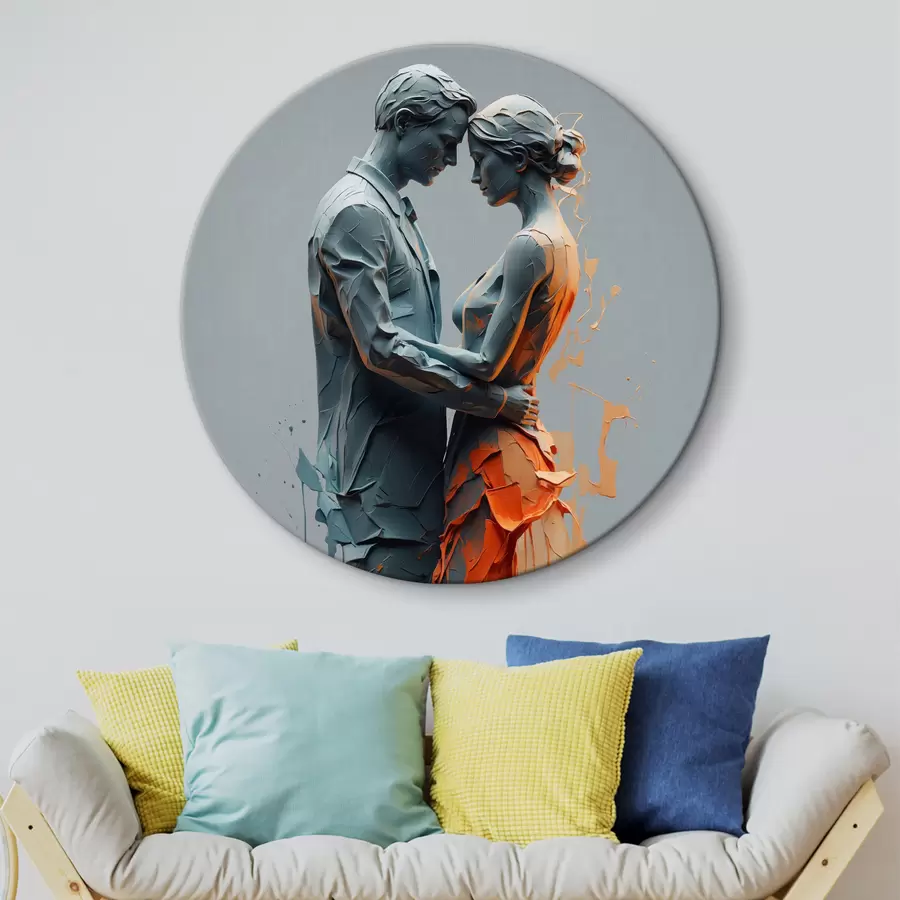 Wandbilder Abstraktes Paar im Tanz r38851