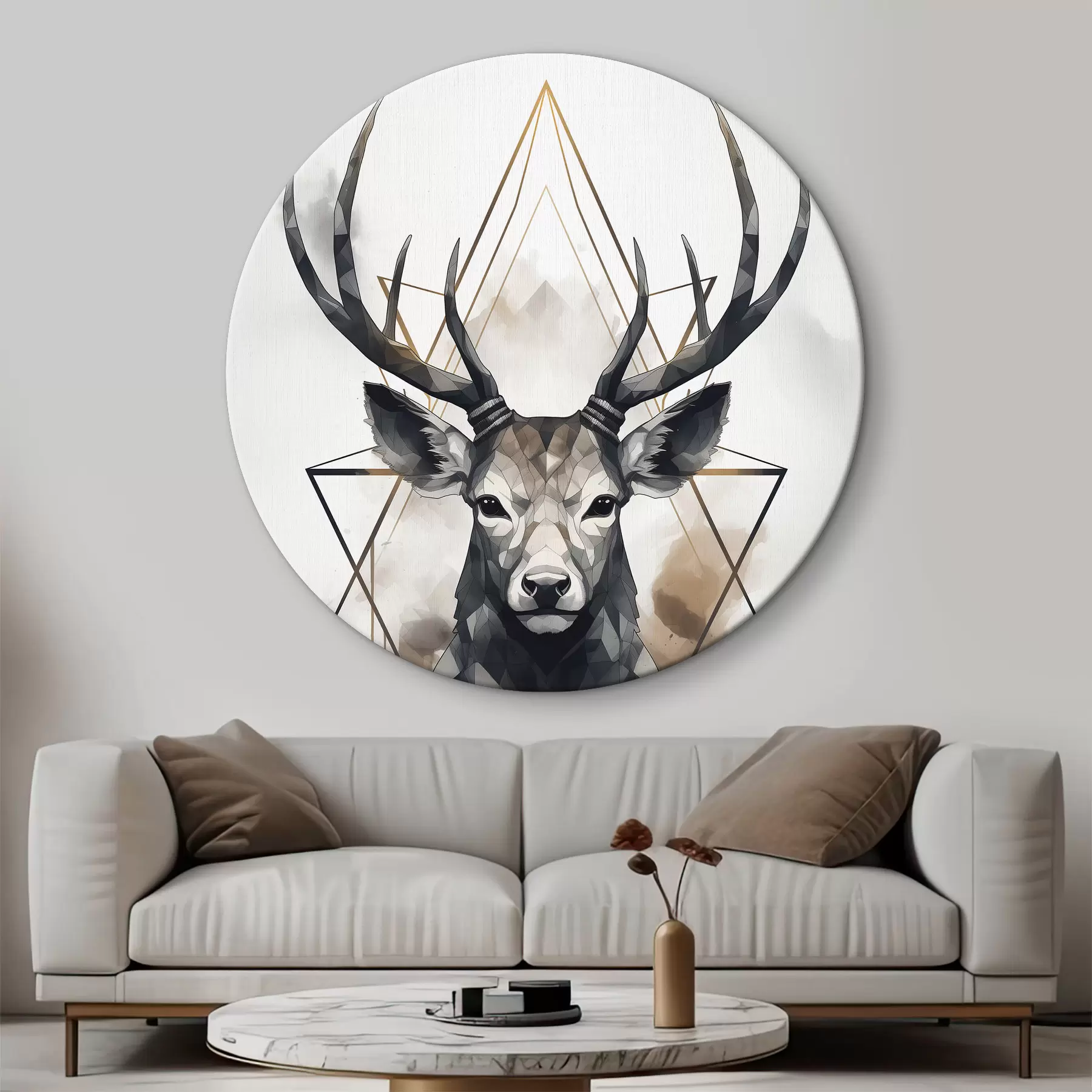 Wandbilder Abstrakte Hirsche r37257