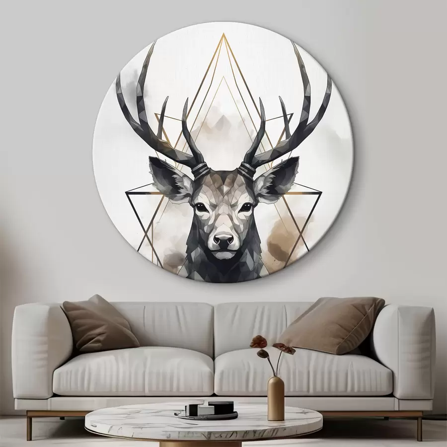 Wandbilder Abstrakte Hirsche r37257
