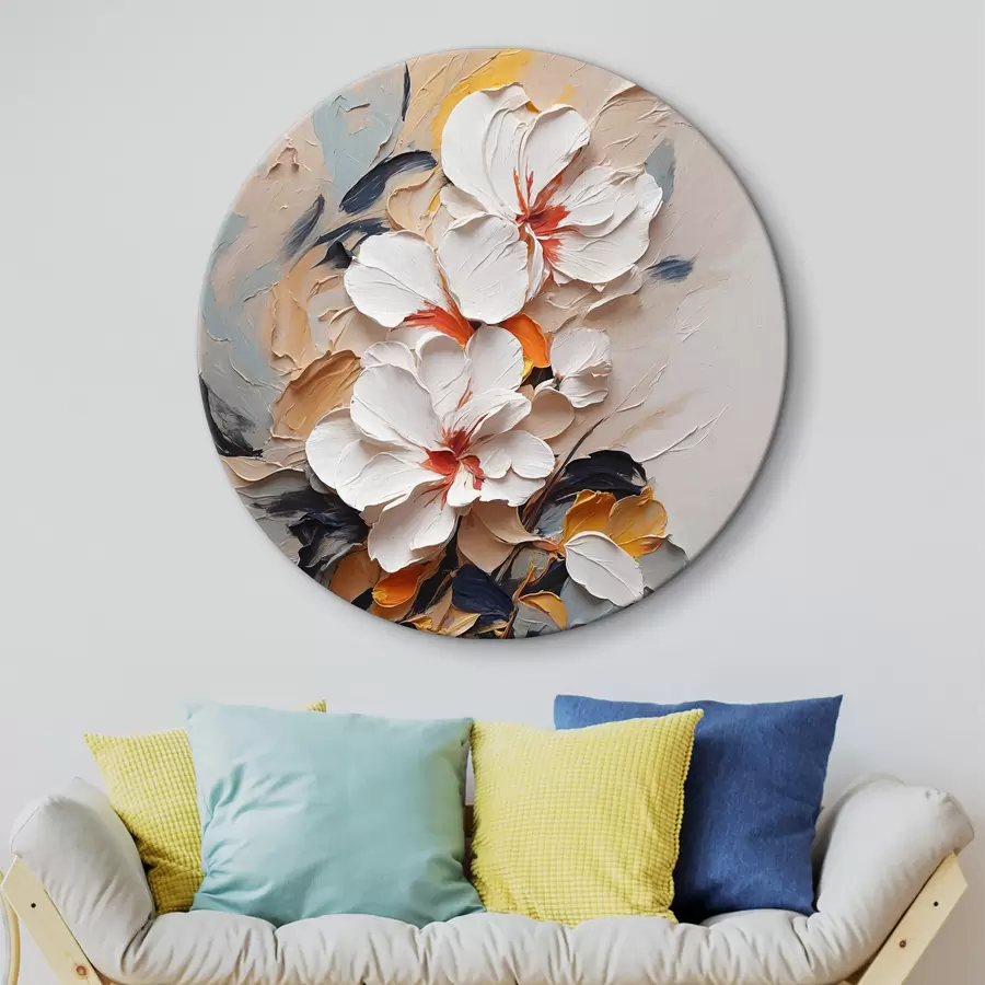 Wandbilder Abstrakte Blumen in Öl r37330