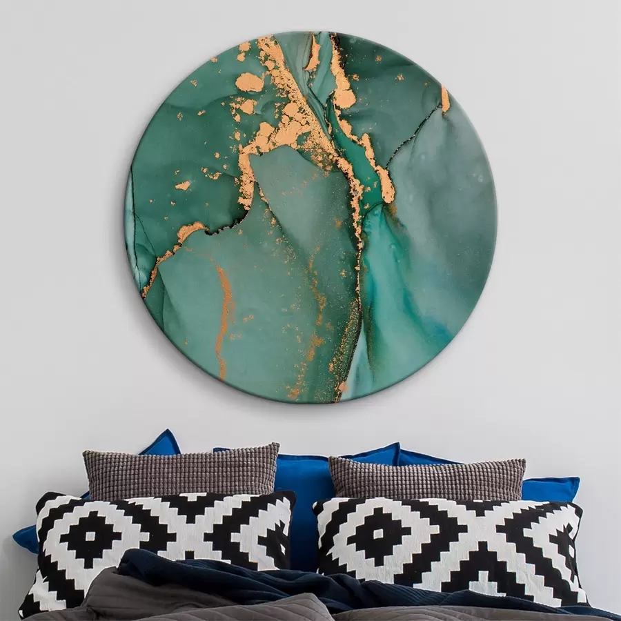 Wandbilder Abstrakter Marmor Green River Flow r35859