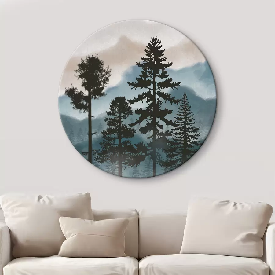 Wandbilder Abstrakte Berglandschaft r36605