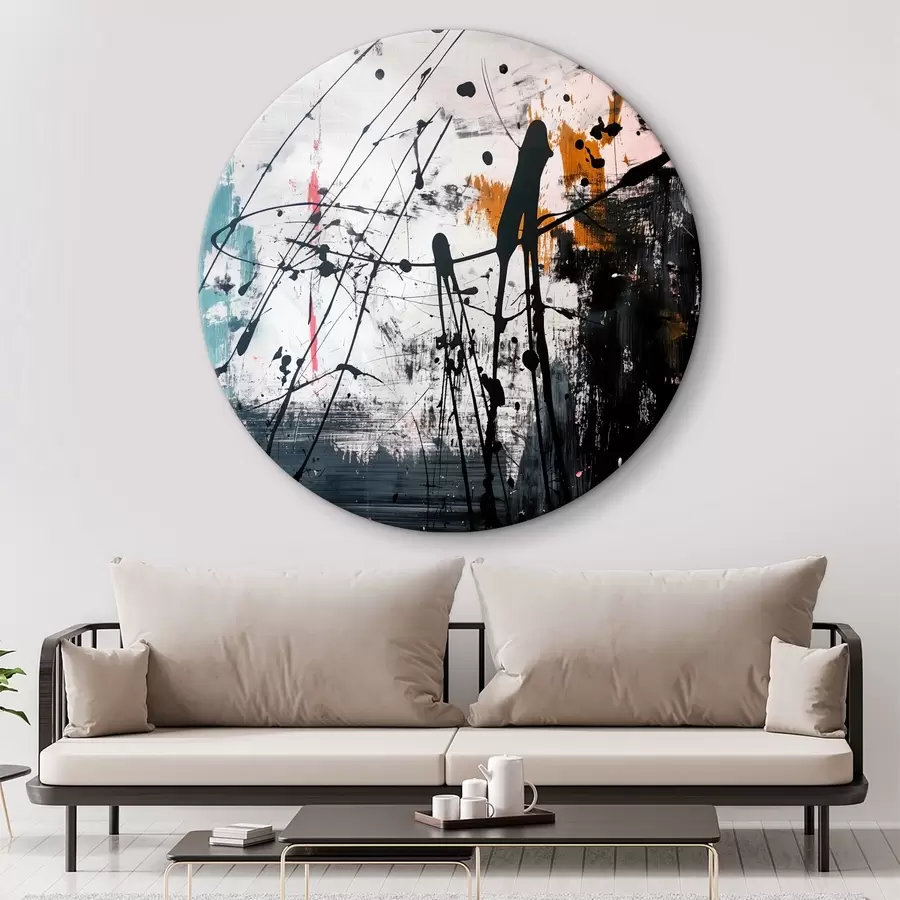 Wandbilder Abstrakte Farbspritzer im Grunge-Stil r38165