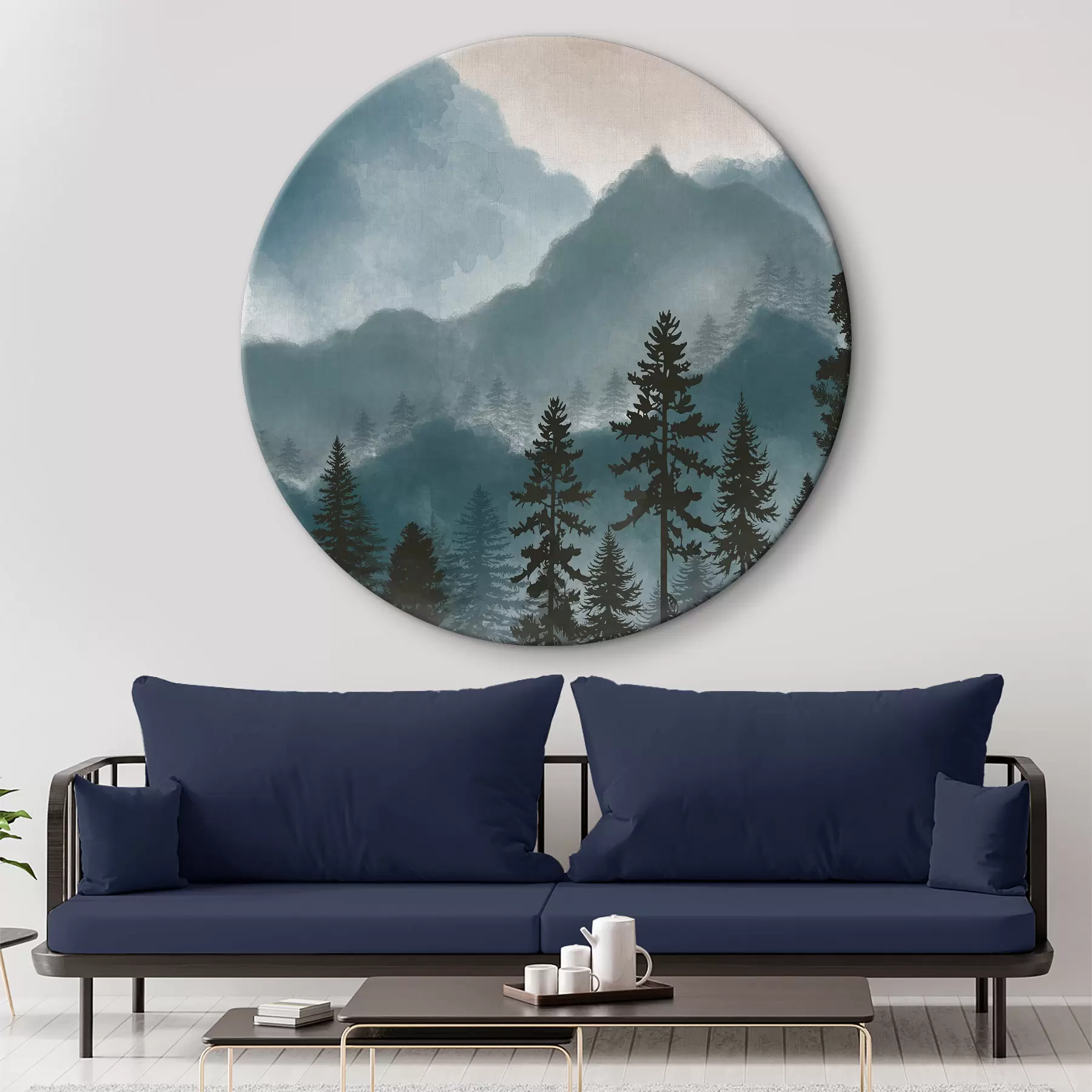 Wandbilder Abstrakte Aquarellberge r36607