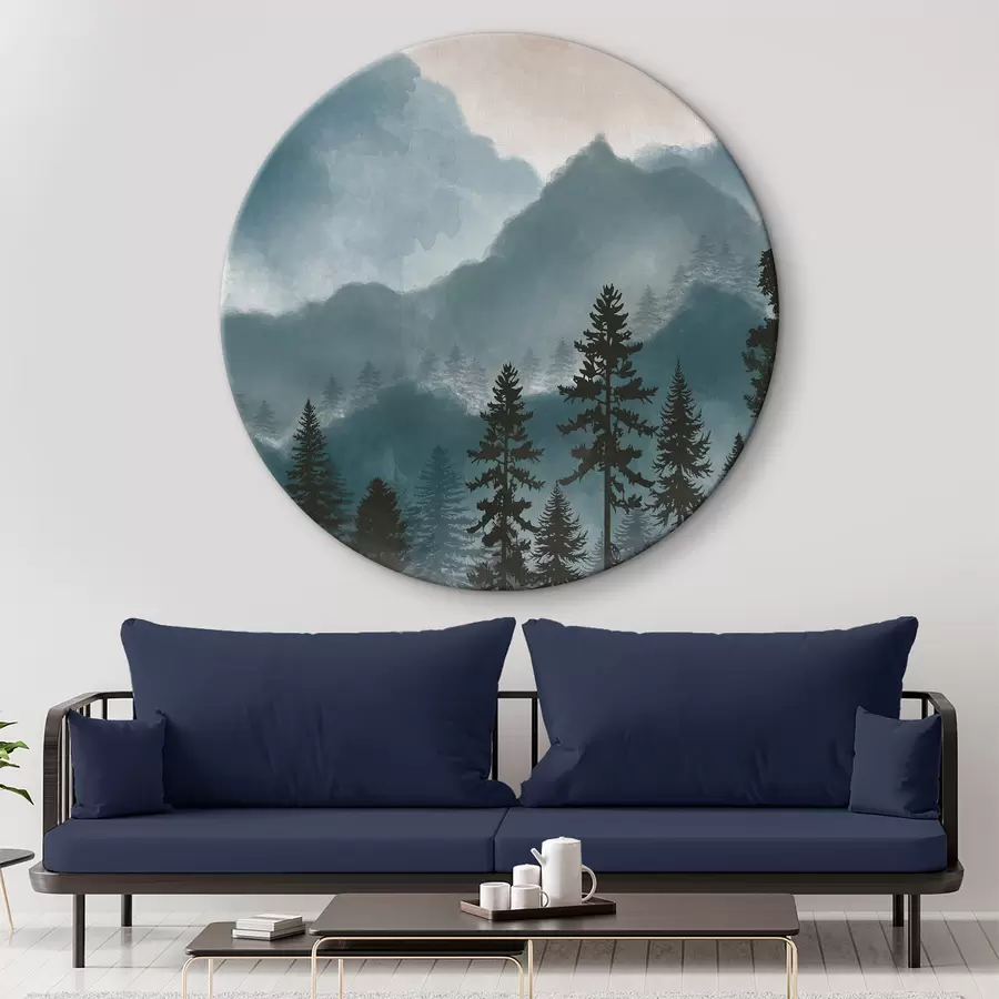 Wandbilder Abstrakte Aquarellberge r36607