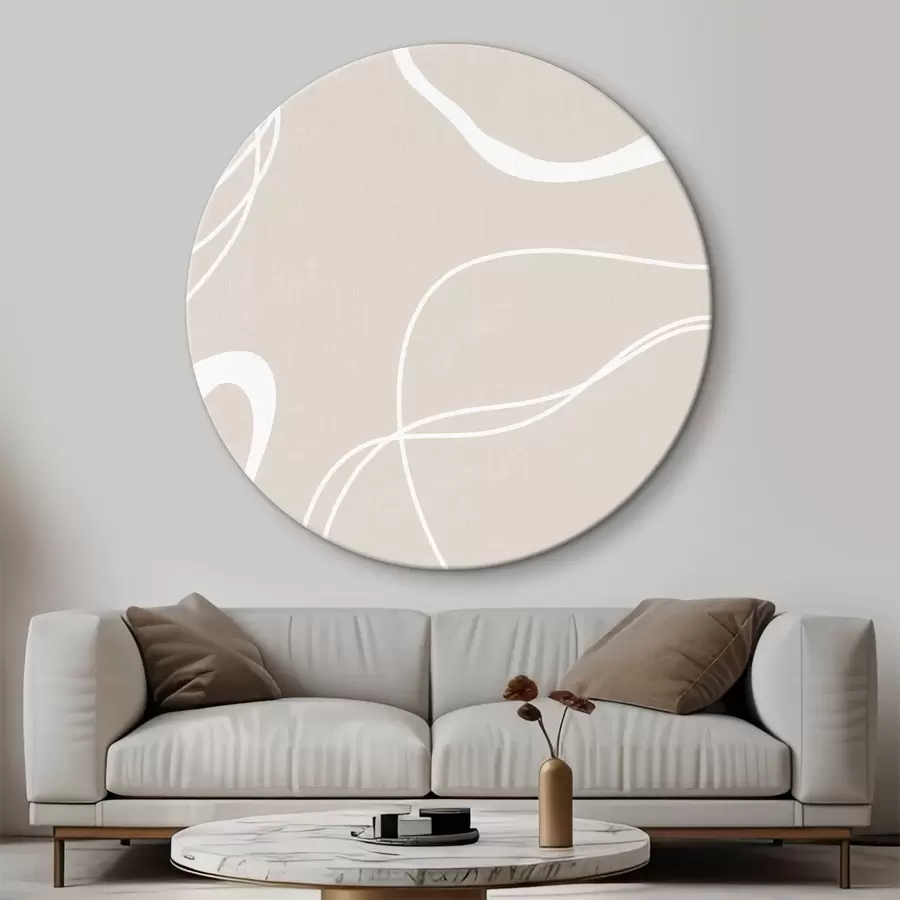 Wandbilder Abstraktion auf beigem Hintergrund r36489