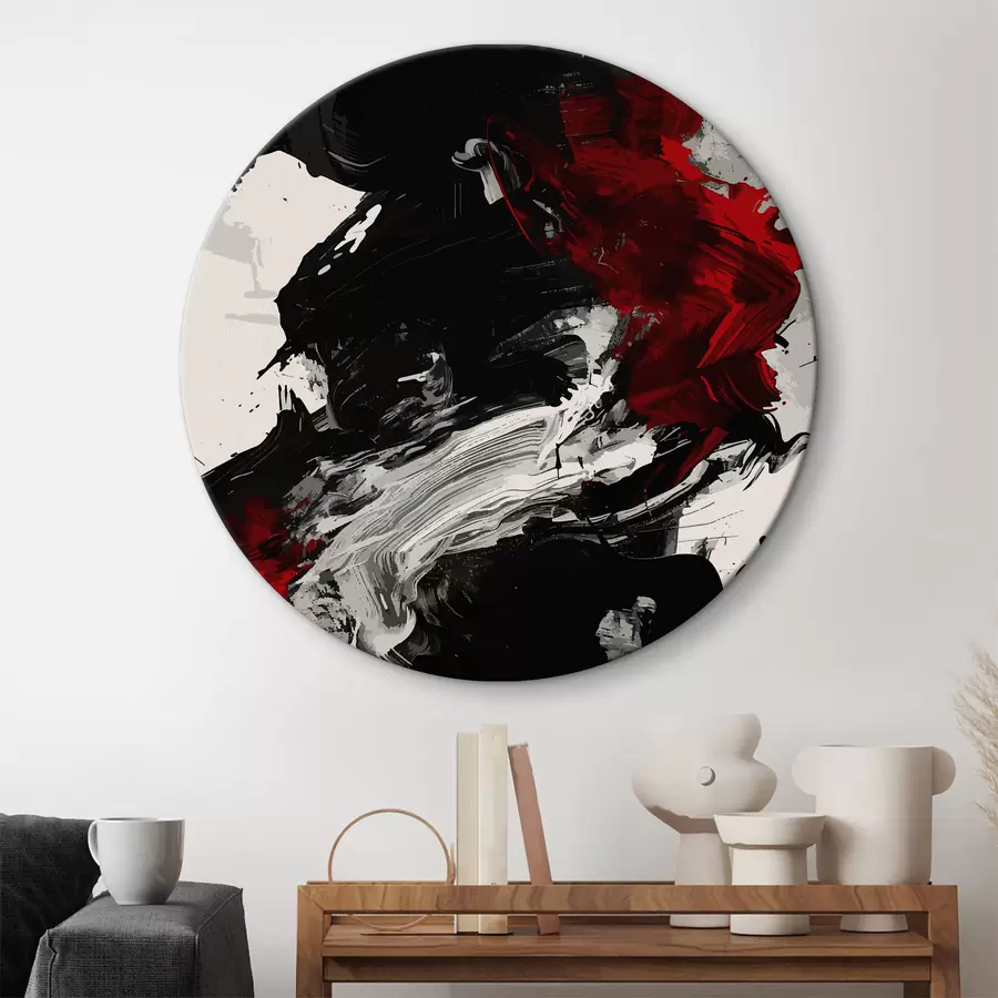 Wandbilder Schwarze und rote Abstraktion r38550