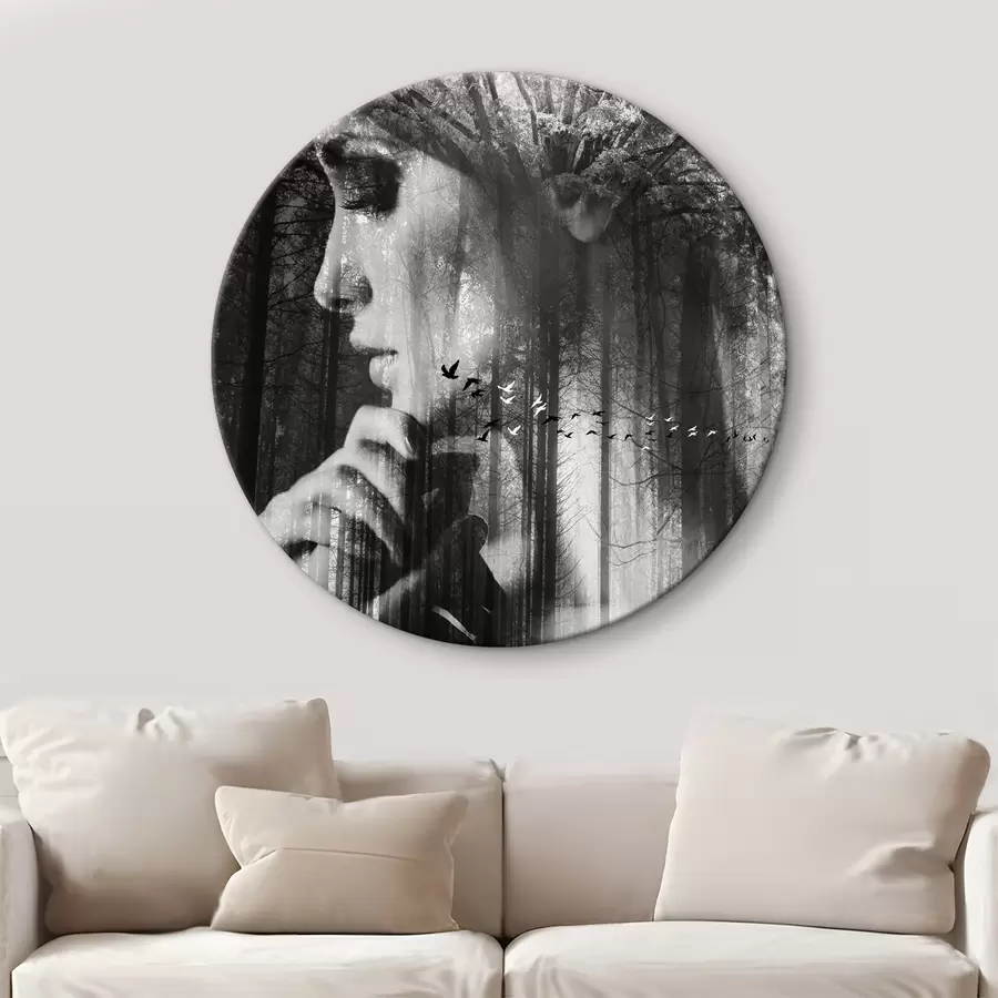 Wandbilder Schwarz, Wimpern und Schwarz-Weiß r02754