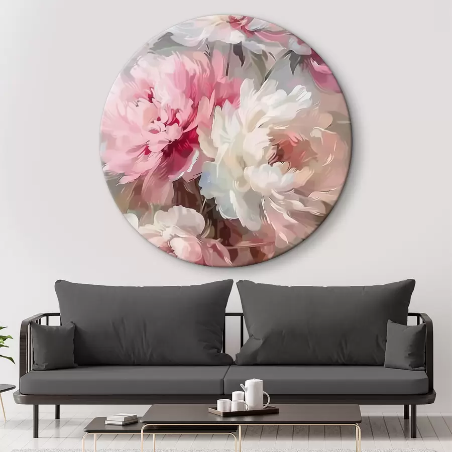 Wandbilder Blumenstrauß aus Pfingstrosen r39554