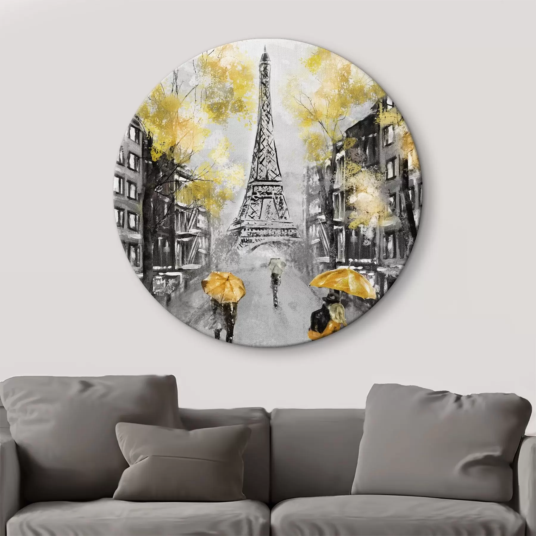 Wandbilder Wolke, Farbe und Gebäude r34592