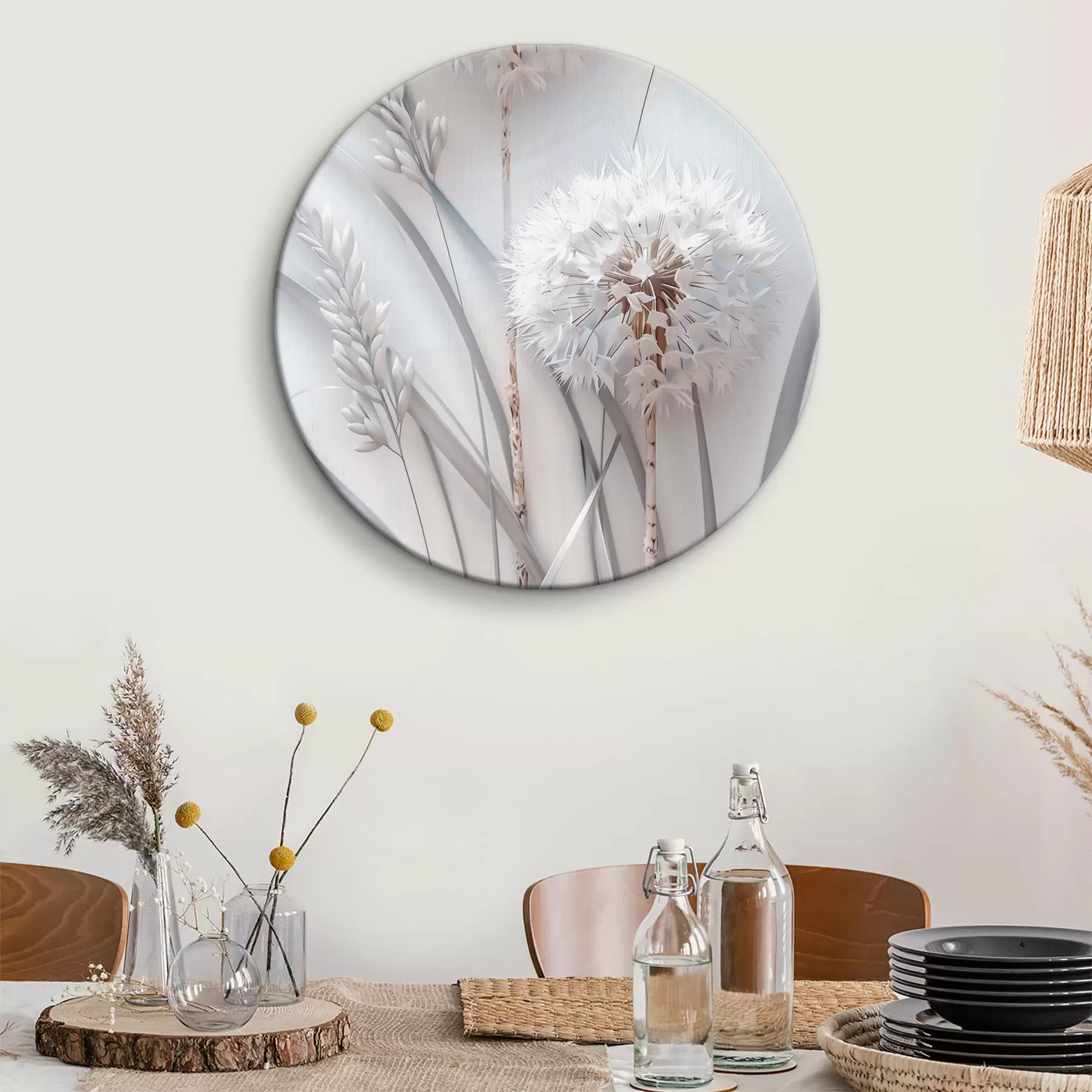 Wandbilder Löwenzahn auf hellem Hintergrund r39787