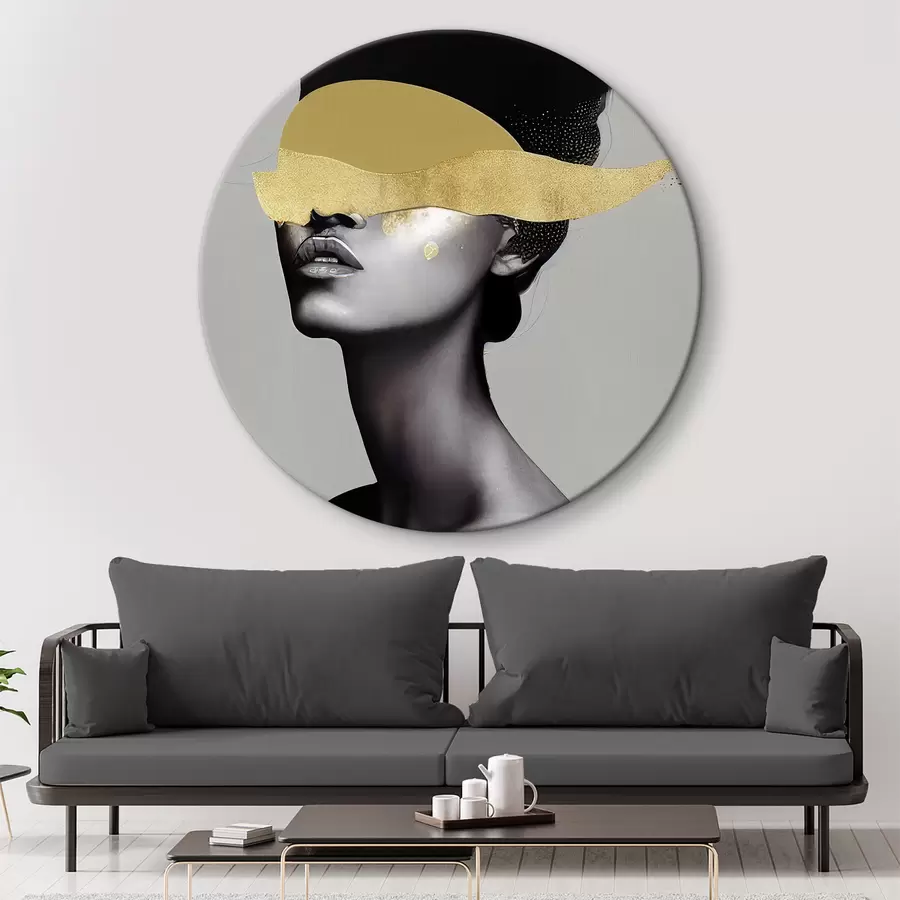 Wandbilder Augenbraue, Hut und Kiefer r34862